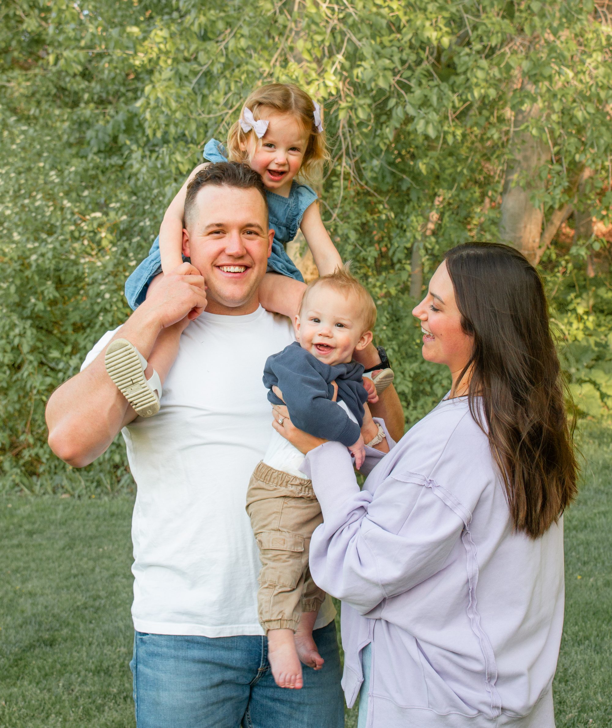 Young family portrait